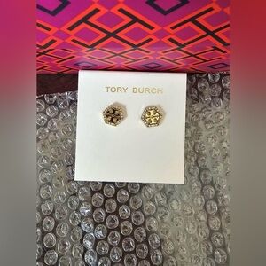 Tory burch hex pave studs